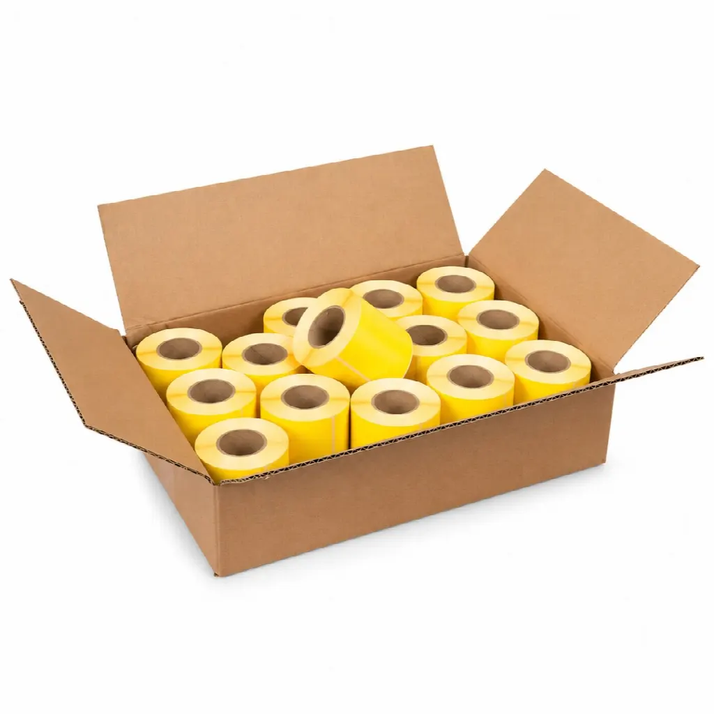 CoatCheck-bagagebrickor, 14×160 biljetter, gula