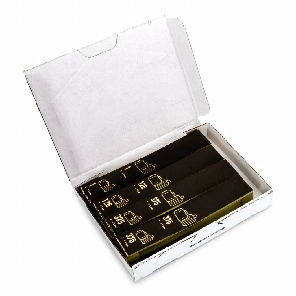 500 Self-adhesive Baggage Labels, pre-printed, series 1-500