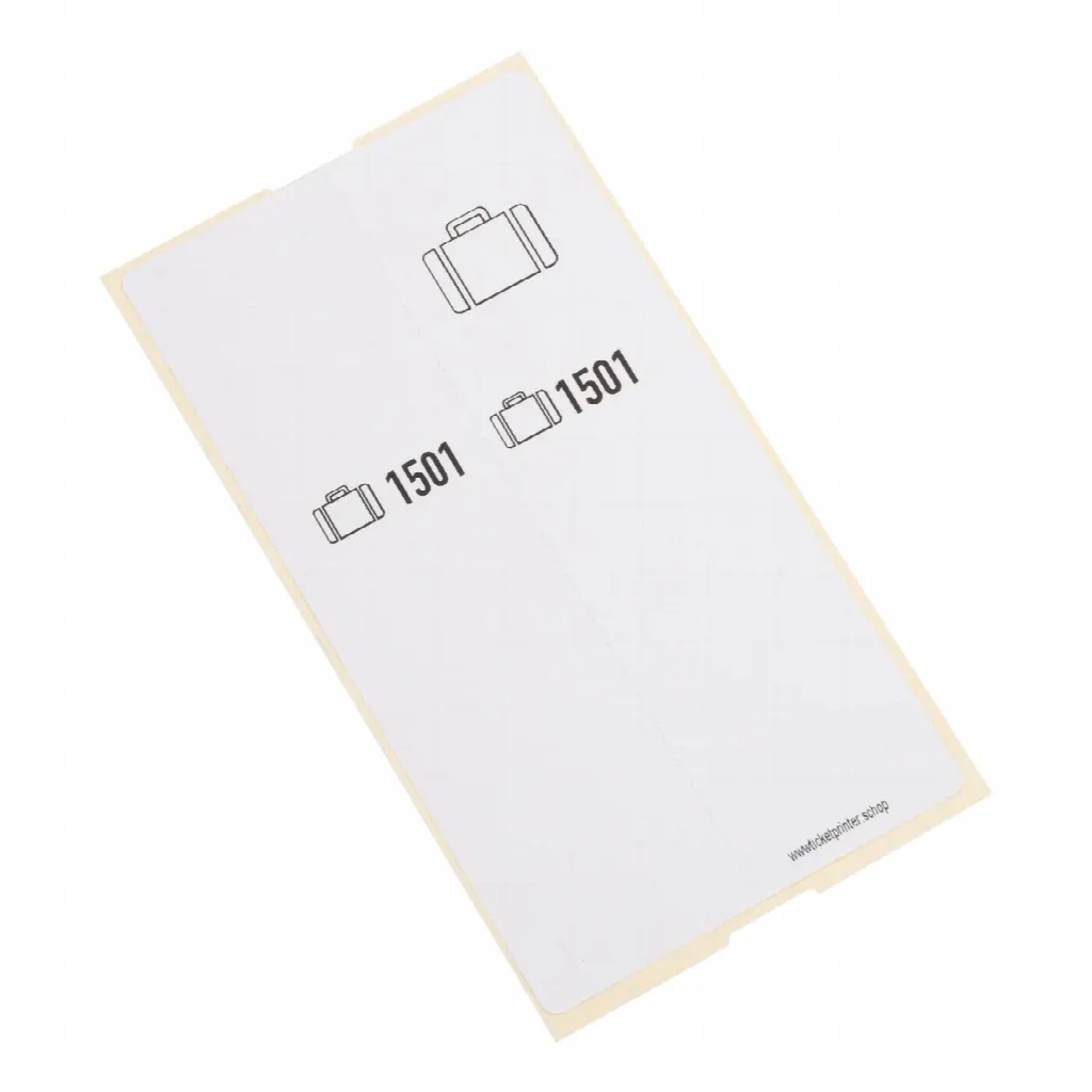 500 Self-adhesive pre-printed luggage labels, series 1501 – 2000