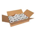 CoatCheck garderobsbiljetter, 14 rullar x 325 biljetter, silver/grå