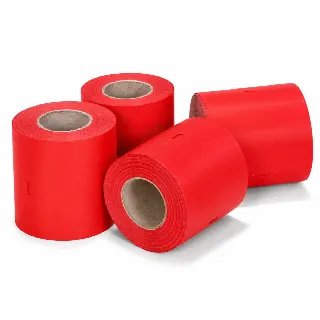 CoatCheck-biljettrulle, entrébiljetter i ekonomiutförande utan kontrollremsa, 14 x 550 biljetter, röd