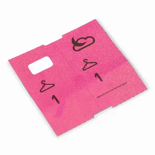 1000 förtryckta garderobsbiljetter, rosa